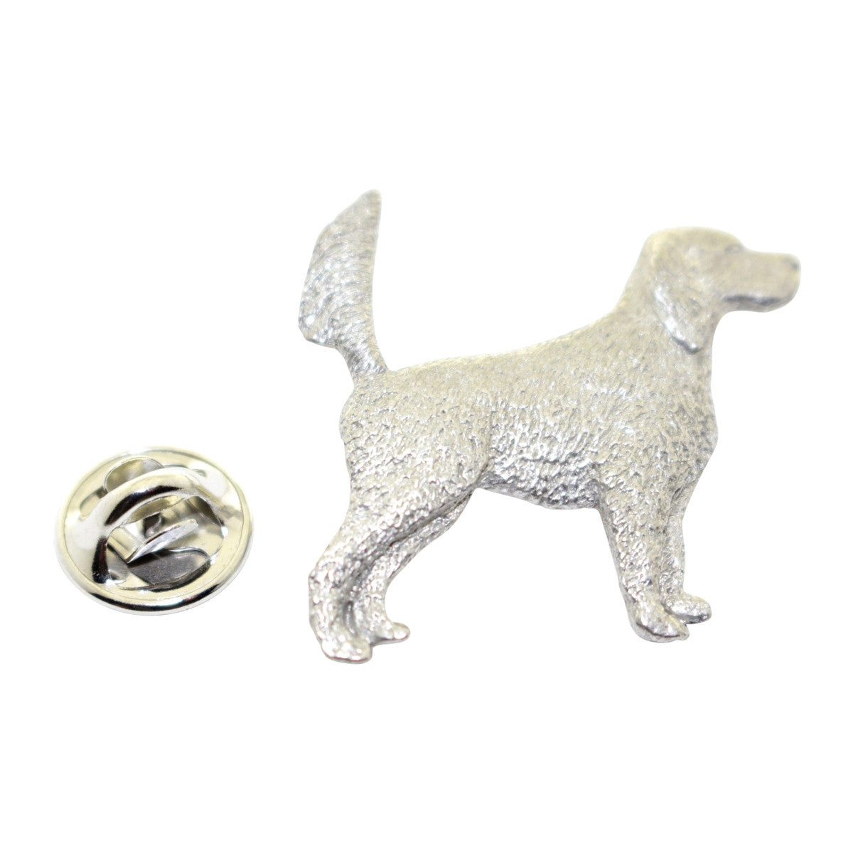 English Setter With Tail Up Dog Pin ~ Antiqued Pewter ~ Lapel Pin ~ Sarah's Treats & Treasures